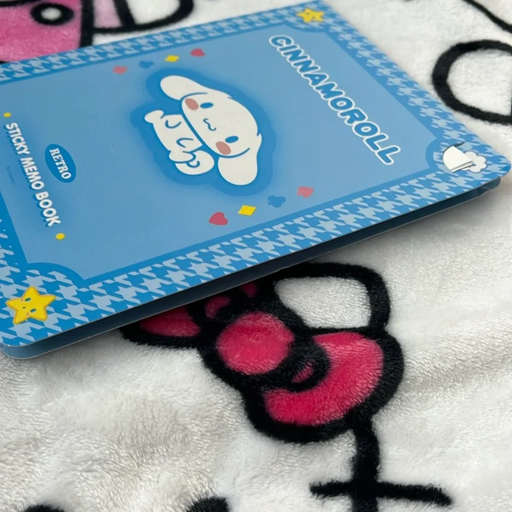 Cinnamoroll Memo Book-Style Set of Sticky Notes and Stationary Pages